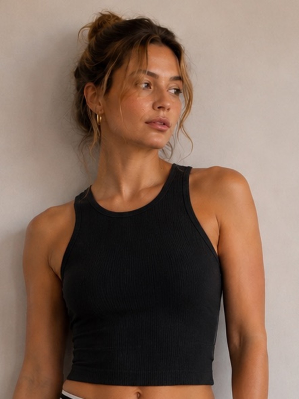 Charcoal Lululemon tank top with built in bra - 6